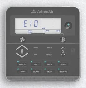 ActronAir LR7 ducted air conditioner E10 error code