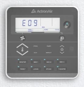ActronAir LM7 ducted air conditioner E9 error code