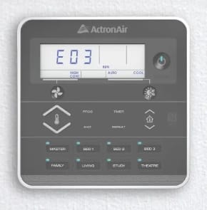 Actron L Series ducted air conditioner E3 error code